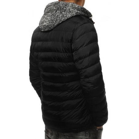 Prešívaná pánska čierna zimná bunda (tx3086), veľ. M