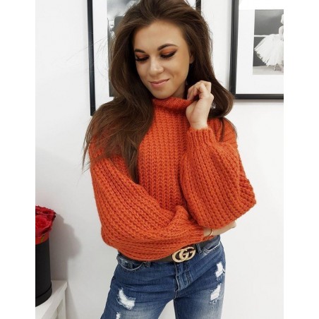 Dámsky sveter ELIA (my0718) - oranžový