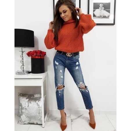 Dámsky sveter ELIA (my0718) - oranžový
