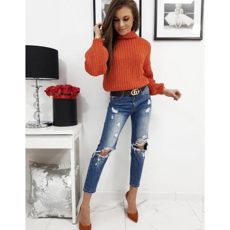 Dámsky sveter ELIA (my0718) - oranžový