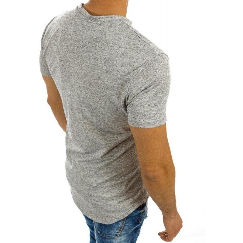Sivé pánske tričko s potlačou (rx2128)