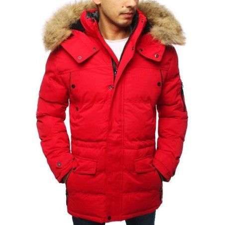 Zimná pánska bunda (tx3116) - červená, veľ. XL