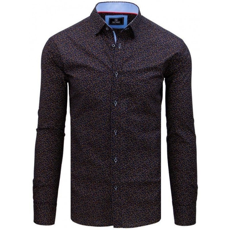 Pánska casual košeľa PREMIUM (dx1794) - tmavomodrá