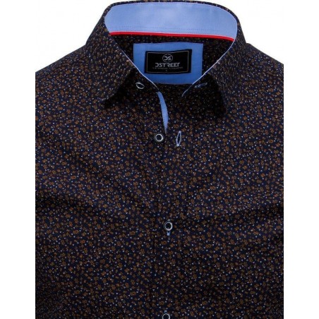 Pánska casual košeľa PREMIUM (dx1794) - tmavomodrá