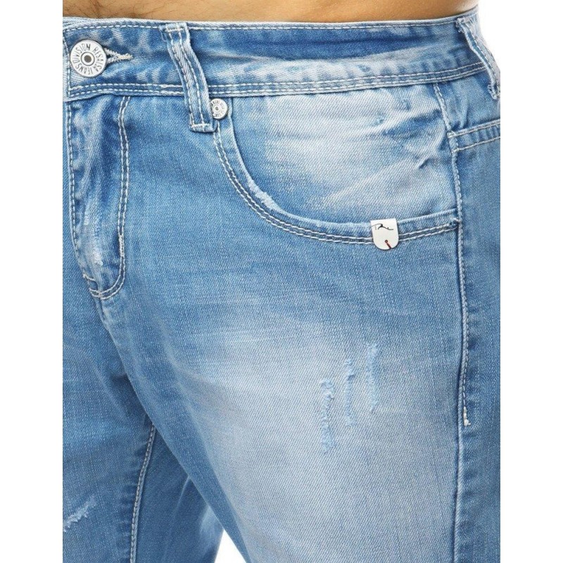 Pánske džínsové kraťasy (sx0994) - modré