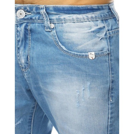 Pánske džínsové kraťasy (sx0994) - modré
