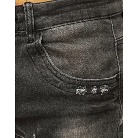 Pánske džínsové joggery (ux1971) - tmavosivé