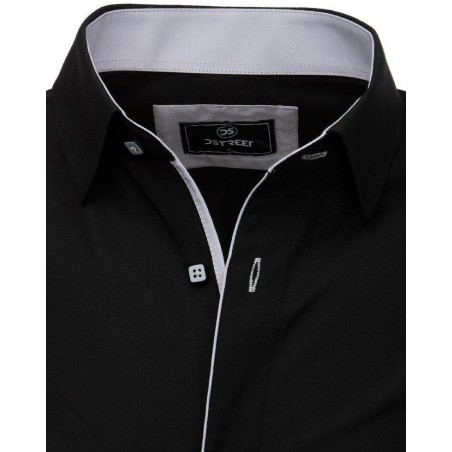 Elegantná pánska košeľa PREMIUM (dx1785) - čierna, veľ. XL
