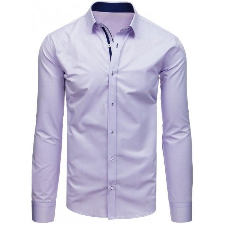 Fialová vzorovaná košeľa pre pánov (dx1713), veľ. XL
