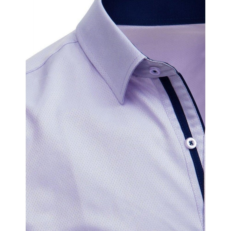 Fialová vzorovaná košeľa pre pánov (dx1713), veľ. XL