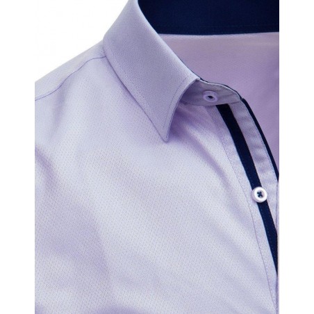 Fialová vzorovaná košeľa pre pánov (dx1713), veľ. XL