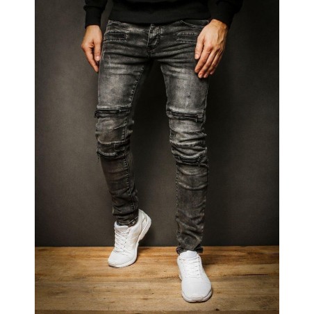 Pánske sivé džínsy UX2319