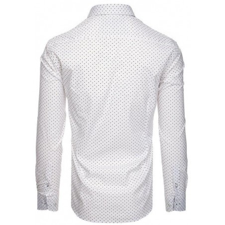 Biela pánska vzorovaná košeľa PREMIUM DX1819