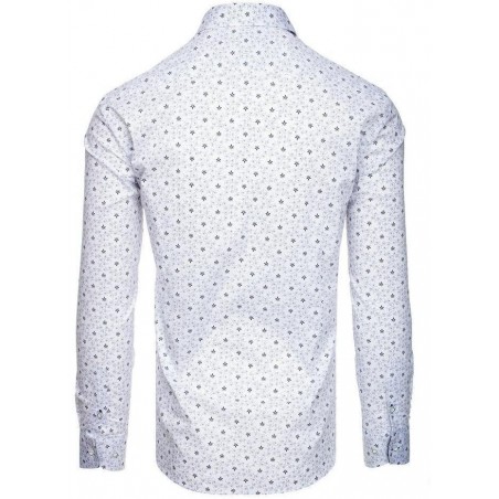 Pánska košeľa s dlhým rukávom PREMIUM DX1825 - biela