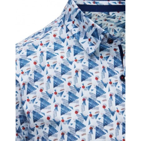 Vzorovaná pánska košeľa s dlhým rukávom (dx1674)