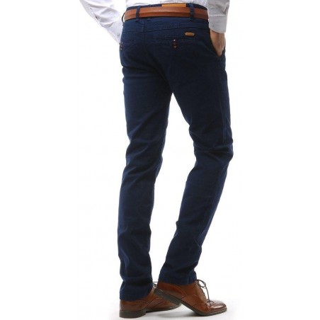 Chino pánske nohavice (ux1585) - tmavomodré
