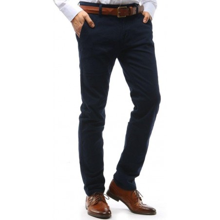 Tmavomodré pánske chino nohavice (ux1590)