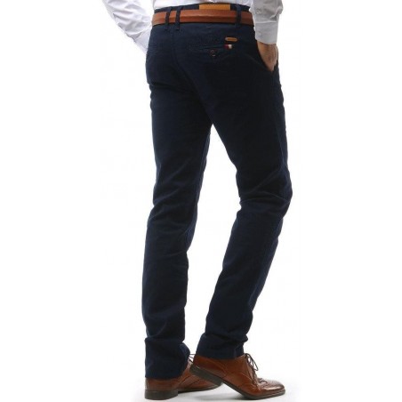 Tmavomodré pánske chino nohavice (ux1590)