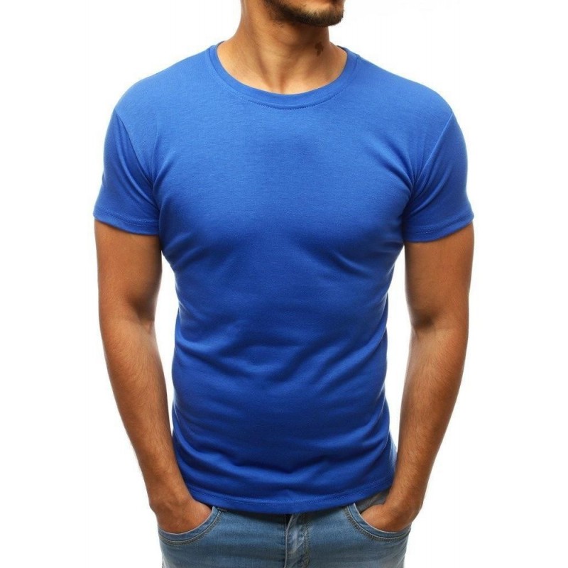 Jednofarebné pánske tričko (rx3415) - modré