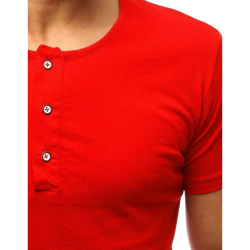 Červené pánske tričko bez potlače (rx3462)
