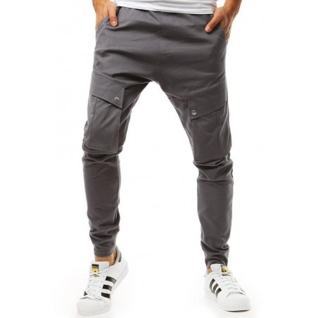 Pánske grafitové jogger nohavice (ux1954)