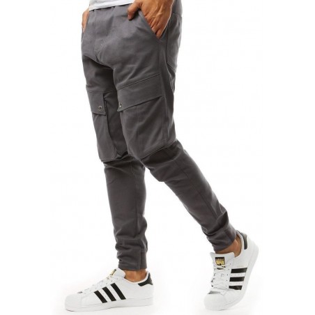 Pánske grafitové jogger nohavice (ux1954)
