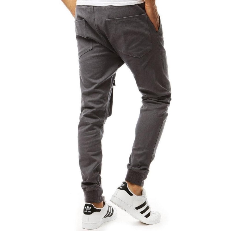 Pánske grafitové jogger nohavice (ux1954)