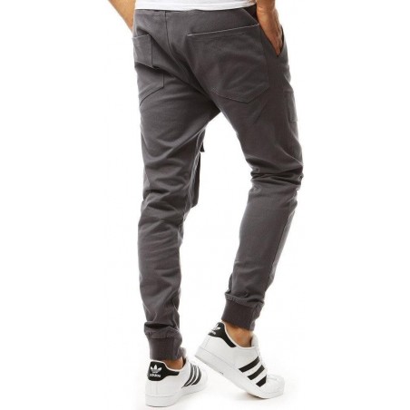 Pánske grafitové jogger nohavice (ux1954)