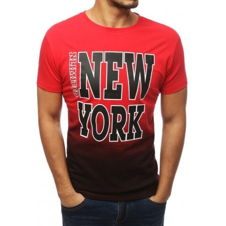 Pánske tričko s krátkym rukávom (rx3843) - červené