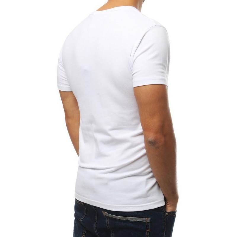 Pánske tričko s krátkym rukávom (rx3845) - biele