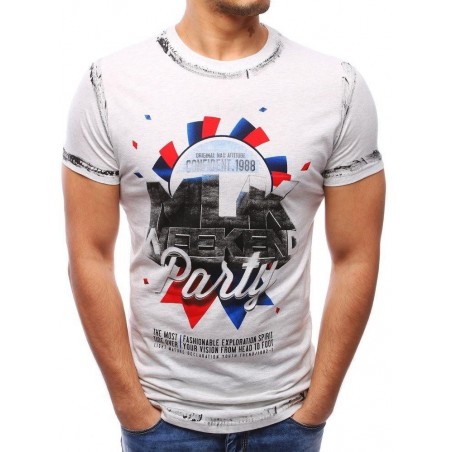 Sivé pánske tričko s potlačou (rx1788)