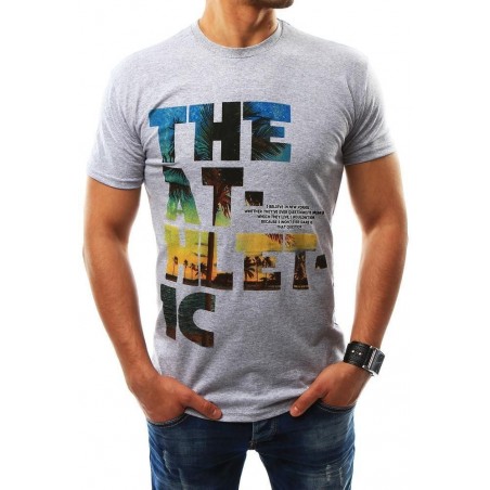 Sivé pánske tričko s krátkym rukávom (rx2316)