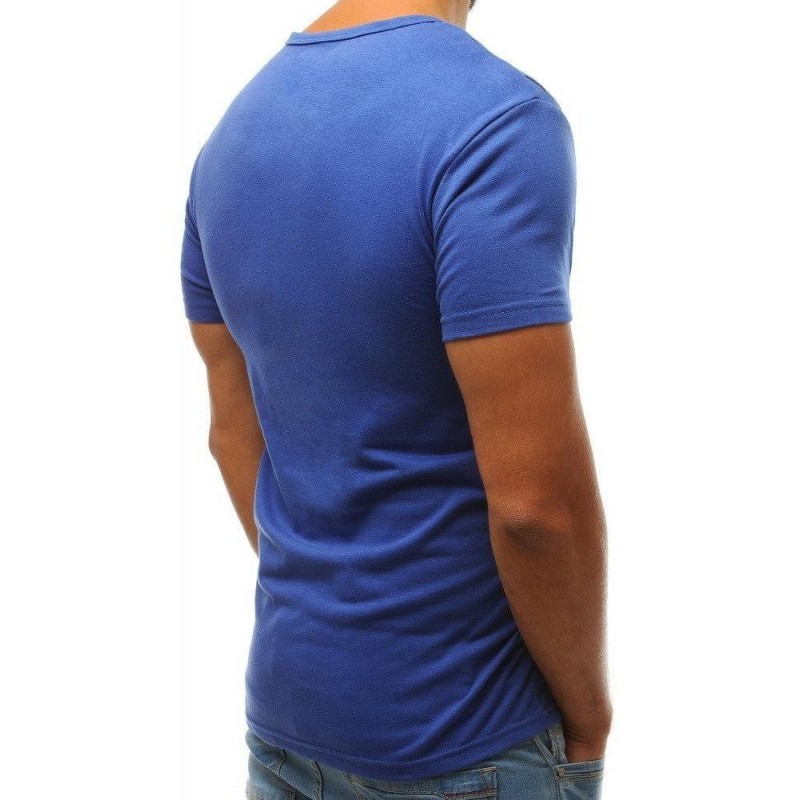 Modré pánske tričko s potlačou RX3813