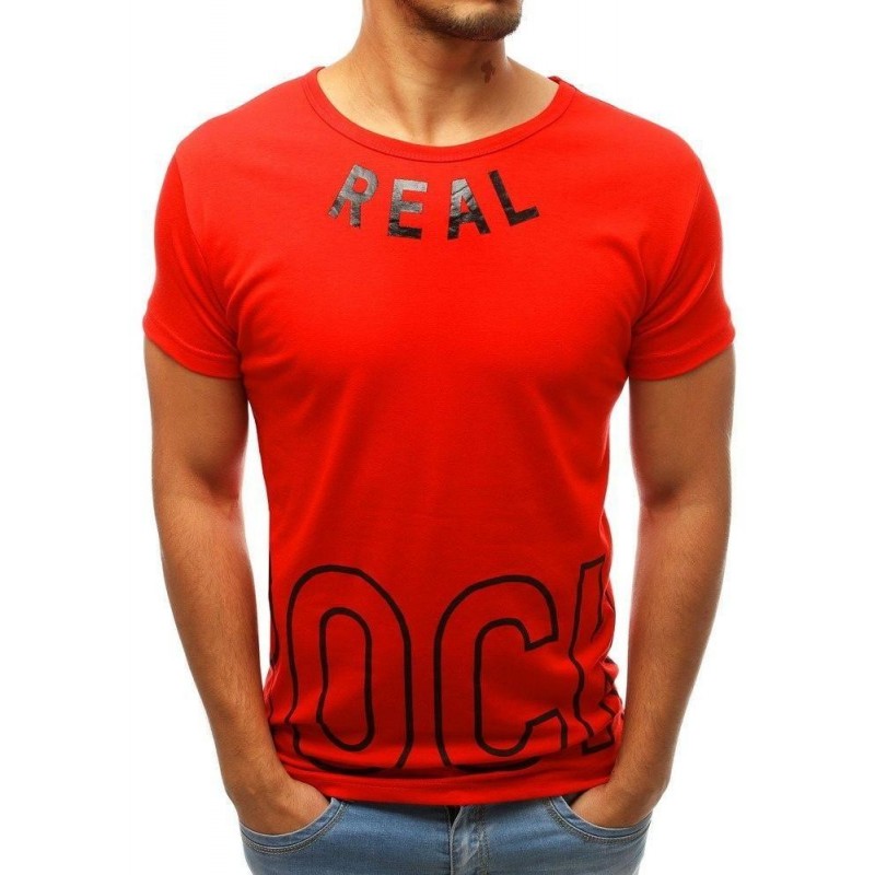 Pánske červené tričko RX3815