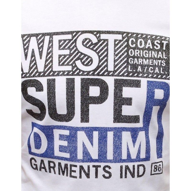 Biele pánske tričko s potlačou RX3819