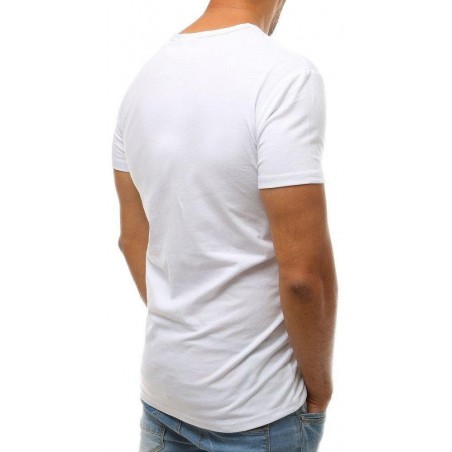 Biele pánske tričko s potlačou RX3819