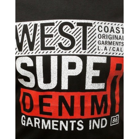 Čierne pánske tričko s potlačou RX3821