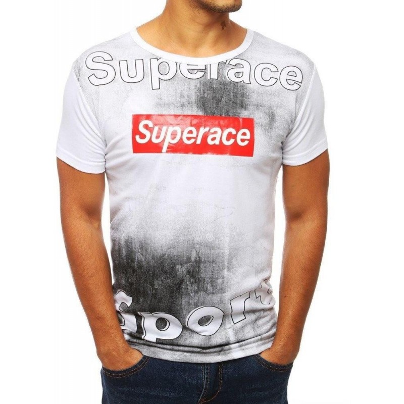 Pánske tričko s okrúhlym výstrihom RX3840 - biele