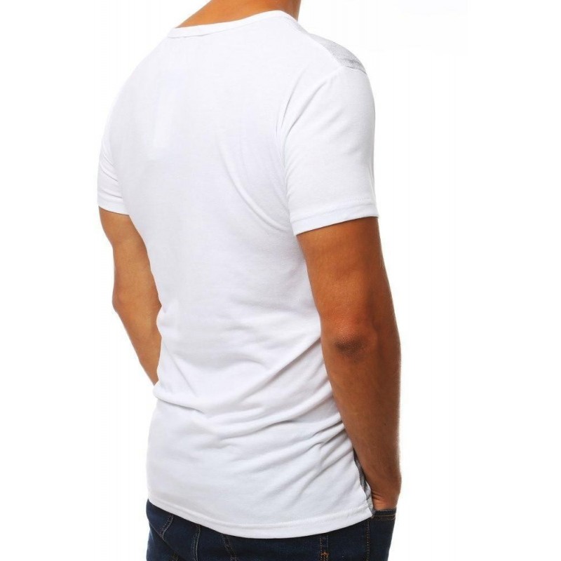 Pánske tričko s okrúhlym výstrihom RX3840 - biele