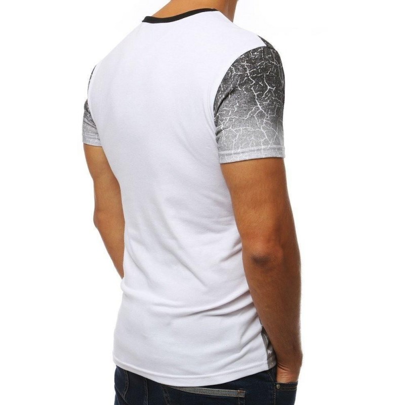 Dvojfarebné pánske tričko RX3855 - čierno-sivé