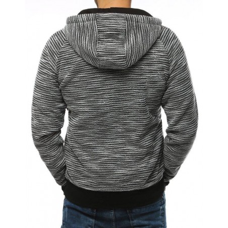 Pánska svetlosivá mikina na zips BX4298