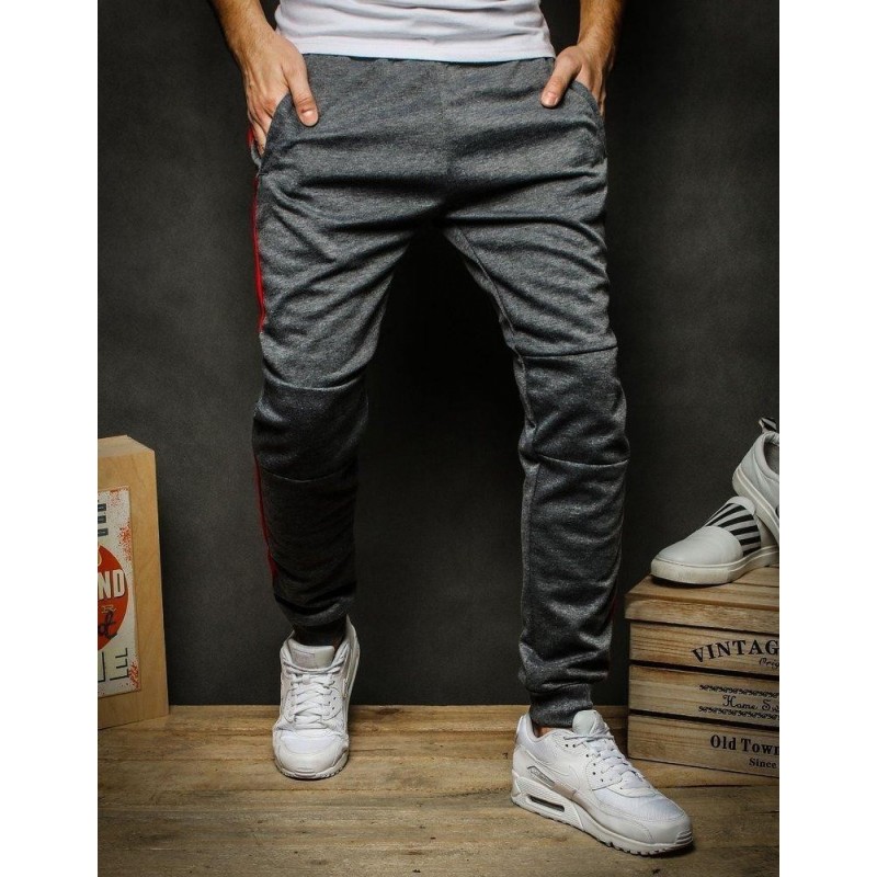 Tepláky pre pánov UX2266 - tmavosivé