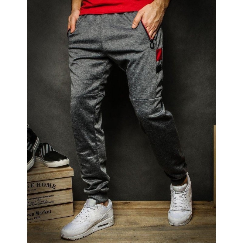 Tmavosivé tepláky pre mužov UX2278