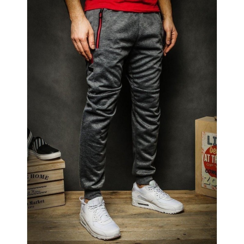 Tmavosivé tepláky pre mužov UX2278