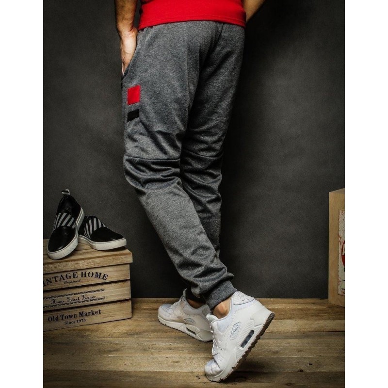 Tmavosivé tepláky pre mužov UX2278