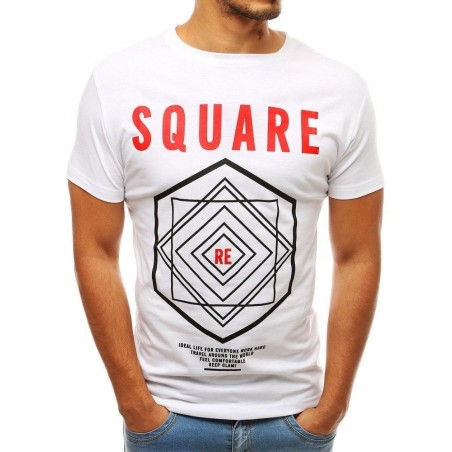 Pánske tričko s potlačou RX3801- biele