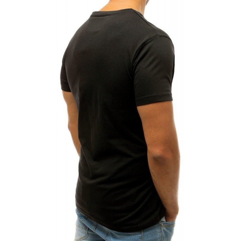 Pánske tričko s potlačou RX3802 - čierne