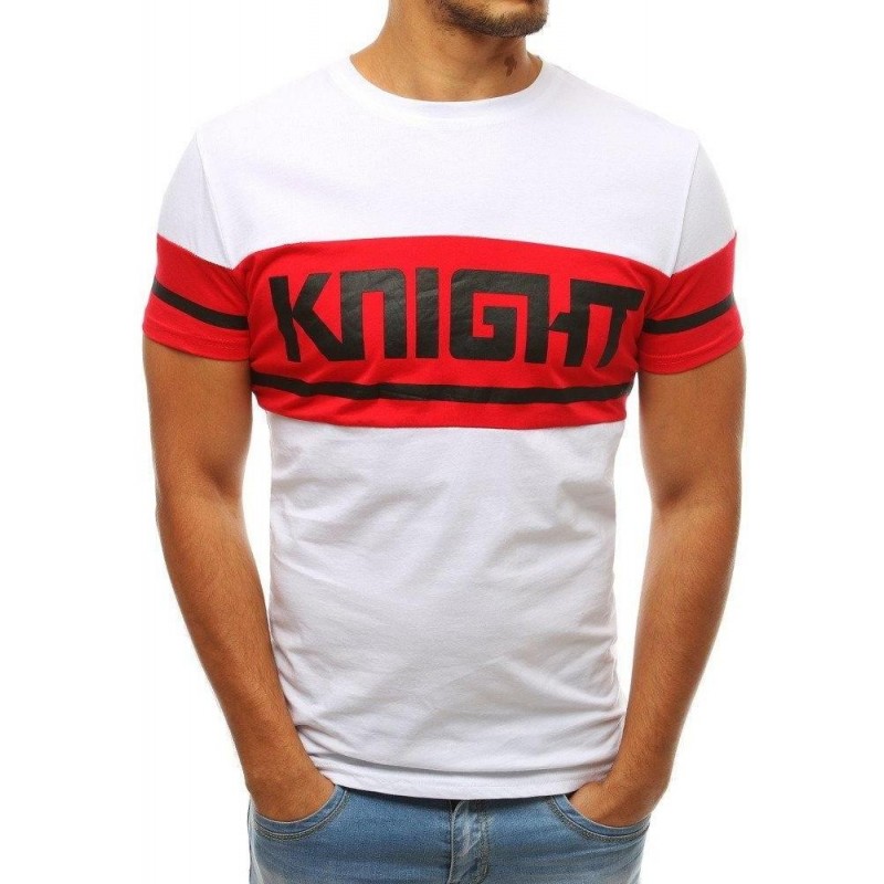 Biele pánske tričko s potlačou RX3803