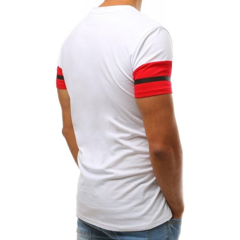 Biele pánske tričko s potlačou RX3803