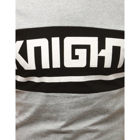 Sivé pánske tričko s potlačou RX3804